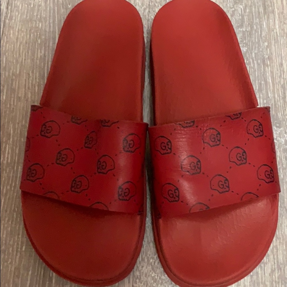 Gucci Slides - Red (Skull)